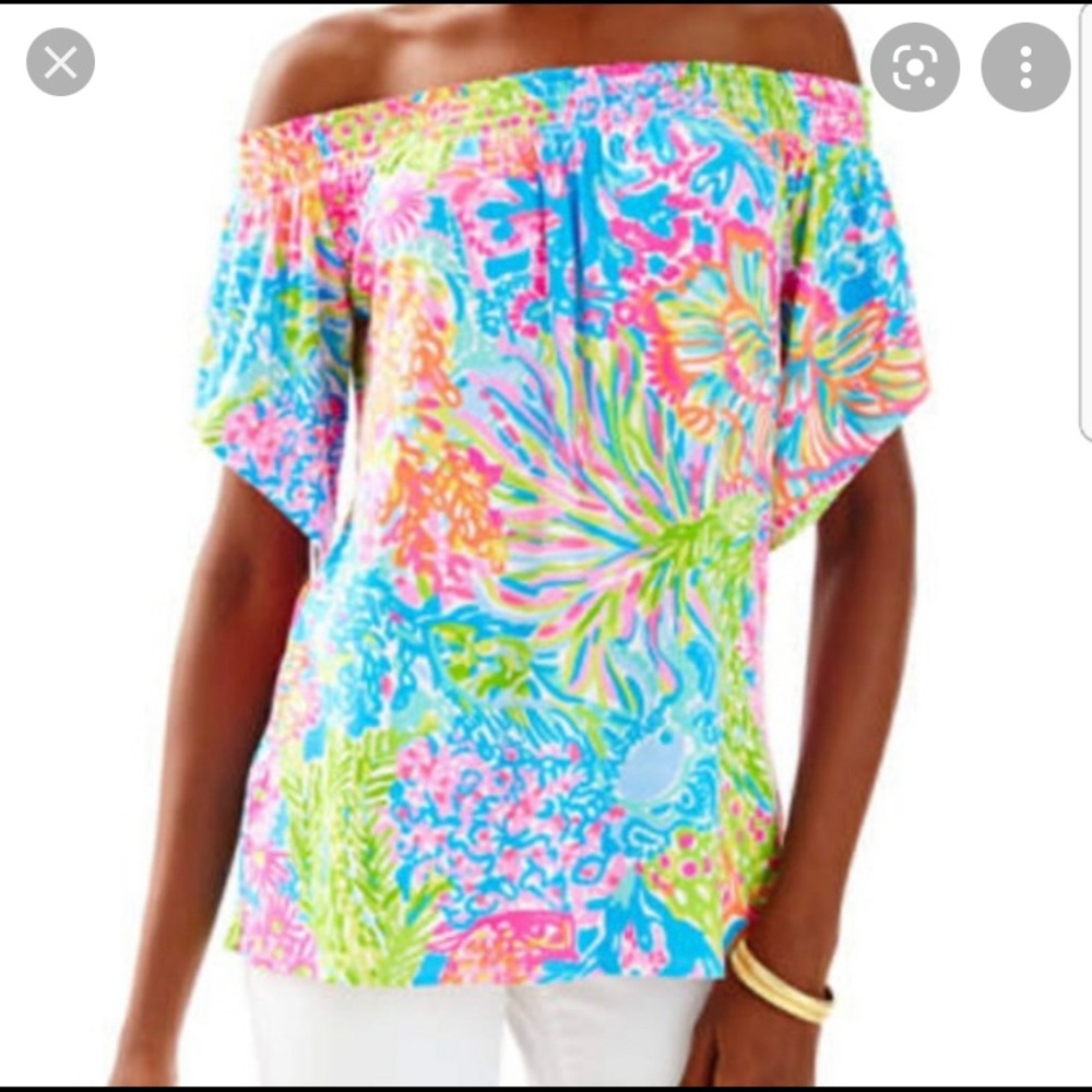 Lilly Pulitzer off the shoulder top!!